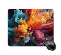 Bold Color Mix Mouse Pad Square Laptop Mouse Mat Cute Computer Mousepad Keyboard Pad Non-Slip Desk Pads for Gaming Office Work Home 20 * 25cm