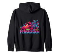 Bold Communication Student Obsessed With Learning Persuasion Zip Hoodie
