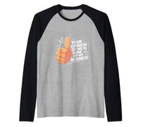 Bold Confidence Your Opinion Empowering Attitude Quote Raglan Baseball Tee