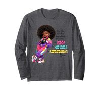 Bold Confident Unapologetically Me Melanin Queen Afro Slay Long Sleeve T-Shirt