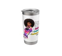 Bold Confident Unapologetically Me Melanin Queen Afro Slay Stainless Steel Insulated Tumbler