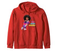 Bold Confident Unapologetically Me Melanin Queen Afro Slay Zip Hoodie