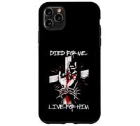 Bold Died for Me Live For Him Jesus Street Wear Graphic Tee Case for iPhone 11 Pro Max