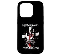 Bold Died for Me Live For Him Jesus Street Wear Graphic Tee Case for iPhone 15 Pro