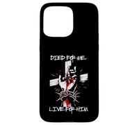 Bold Died for Me Live For Him Jesus Street Wear Graphic Tee Case for iPhone 15 Pro Max