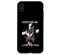 Bold Died for Me Live For Him Jesus Street Wear Graphic Tee Case for iPhone XS Max