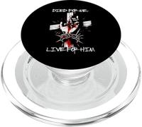 Bold Died for Me Live For Him Jesus Street Wear Graphic Tee PopSockets PopGrip for MagSafe