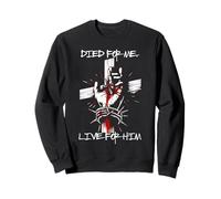 Bold Died for Me Live For Him Jesus Street Wear Graphic Tee Sweatshirt