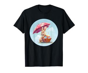 Bold Easter Bunny with Sunglasses and a Basket of Eggs T-Shirt