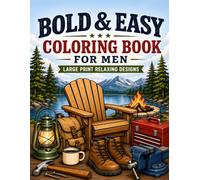 Bold & Easy Coloring Book for Men: Large Print Relaxing Designs Featuring Tools, Trucks, Wildlife, Camping, Fishing, Classic Cars, Outdoor Adventures, and Masculine Hobbies (30 Page Studio)