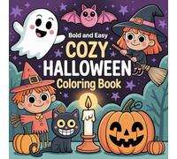 Bold & Easy Cozy Halloween Coloring Book: halloween coloring book for adults and teens, Cozy & Cute Halloween Coloring for Mindfulness and Fun, ... Spooky Art, Big Design, Simple and Relaxing
