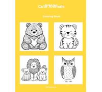 Bold & Easy Cute Animals Coloring Book: 49 Simple Designs for Adults and Kids - Thick Outline Animal Coloring Pages for Relaxation and Stress Relief