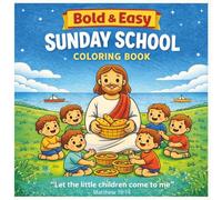 Bold & Easy Sunday School Coloring Book 8.5x8.5: By Fairy Tale Finds
