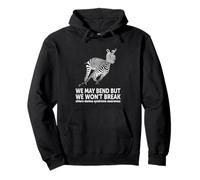 Bold Ehlers-Danlos Syndrome Bend Won't Break Zebra Pullover Hoodie