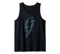 Bold Electric Bolt - Minimalist Energy Symbol Art Tank Top