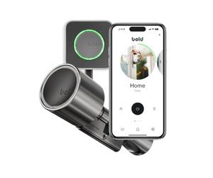 Bold - Elite Smart Lock SX33 Cylinder with Bold Connect - Silver - Keyless Smart Door Lock - Bluetooth & WLAN - Easy Installation - App Control
