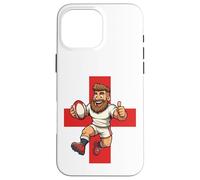 Bold England Rugby Leap Motif Case for iPhone 16 Pro Max