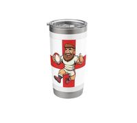 Bold England Rugby Leap Motif Stainless Steel Insulated Tumbler