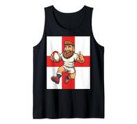 Bold England Rugby Leap Motif Tank Top