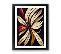 Bold Feather Framed Print | A2 Black Framed Wall Art | Ready to Hang | Modern Nature Picture | Living Room Bedroom Lounge Office