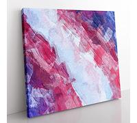 Bold Fortune in Abstract Modern Canvas Wall Art Print Ready to Hang, Framed Picture for Living Room Bedroom Home Office Décor, 50x50 cm (20x20 Inch)