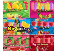 Bold & Fruity Chewy Candy Mix 120g - Sweet & Tangy Treats for Sharing, Snacking & Gifting - Party-Ready Flavour Explosion - Mklk (6 x Pack, Random Mixed)