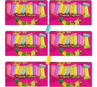 Bold & Fruity Chewy Candy Mix 120g - Sweet & Tangy Treats for Sharing, Snacking & Gifting - Party-Ready Flavour Explosion - Mklk (12 x Pack, Tropical Typhoon)