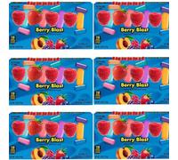 Bold & Fruity Chewy Candy Mix 120g - Sweet & Tangy Treats for Sharing, Snacking & Gifting - Party-Ready Flavour Explosion - Mklk (6 x Pack, Berry Blast)