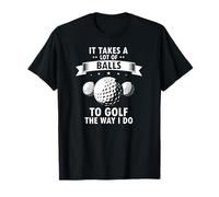 Bold Funny Golfer Humor It Takes Skill and Grit T-Shirt