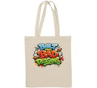 Bold Graffiti Street Art Expression Natural Cotton Tote Bag White
