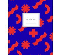 Bold Graphic Notebook Journal - Lined Notebook for Work, School, & Creative Notes | 7.5 x 9.25 Writing Journal | Colorful Abstract Pattern Cover | Zenco Solutions