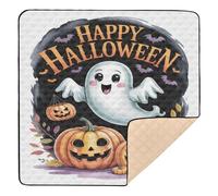 Bold Happy Halloween Spirit Large Non-Slip Baby Gym & Activity Mat for Indoor Outdoor Water Resistant Activity Entertainment Mat for Babies Infants Toddlers, 50'' x 50''