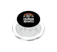 Bold Human Rights Rainbow with Clouds PopSockets PopGrip for MagSafe