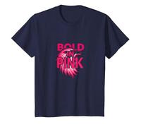 Bold in Pink: Fierce Lioness Empowerment T-Shirt, Kids, Navy, 12 Years