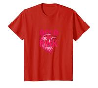 Bold in Pink: Fierce Lioness Empowerment T-Shirt, Kids, Red, 2 Years