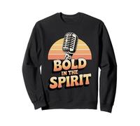 Bold in the Spirit Retro Christian Faith Sweatshirt