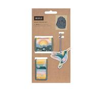 Bold Lässig Pendant and Patches Set (2 Pieces) with Press Stud/Bold Match School Patches Set Paradise