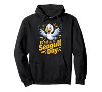 Bold Laridae Cheerful Classic Unique Modern Vintage Seagull Pullover Hoodie