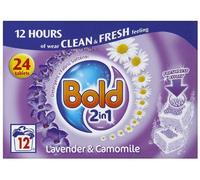 Bold Lavender and Camomile Laundry Detergent Tablets 12 Washes (Pack of 4)