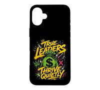 Bold Leaders Thrive Quietly Money Bag Case for iPhone 16 Plus