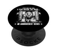 Bold Leadership Humor Funny Leader Lion Confidence PopSockets Adhesive PopGrip