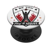 Bold Liberation Graphic with Be You Empowerment Quote PopSockets Adhesive PopGrip