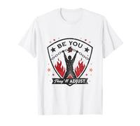 Bold Liberation Graphic with Be You Empowerment Quote T-Shirt