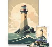 Bold Lighthouse Jigsaw Puzzles1000 Pieces Brain Exercise Leisurely Pursuit Precision Cut Unique Xmas Gift (38X52CM)