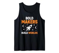 Bold Makers Build Worlds Rocket Tank Top