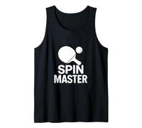 Bold Ping Pong Spin Master Graphic - Minimal Sport Icon Tank Top