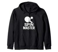 Bold Ping Pong Spin Master Graphic - Minimal Sport Icon Zip Hoodie