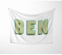 Bold Pixel 3D Personalised Blanket - Custom Name or Text - Choose Cuddle or Polar Fleece - Kids or Adults Gift - Gaming-Inspired Digital Pixel Look - Large, Medium or Small Throw for Sofa, Bed