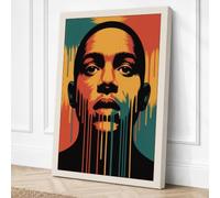 Bold Portraits in Motion Canvas Wall Art Print 30x20 Inch | Cream
