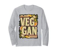 Bold Retro Vegan Lifestyle Statement Long Sleeve T-Shirt
